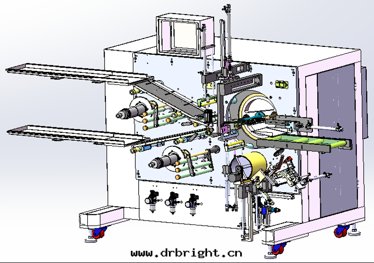半自(zì)动方(fāng)形聚合物(wù)卷(juǎn)繞機(jī) (GRS-BZD-180S)