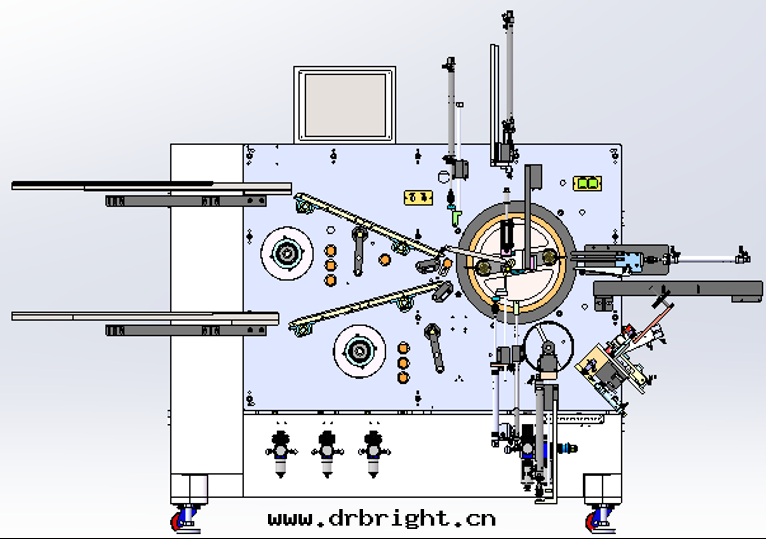  半自(zì)动方(fāng)形聚合物(wù)卷(juǎn)繞機(jī) (GRS-BZD-250S)